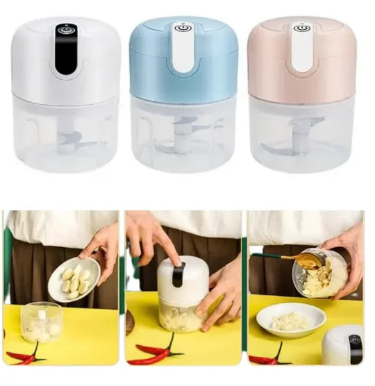 Mini Processador Triturador Elétrico 3 Laminas