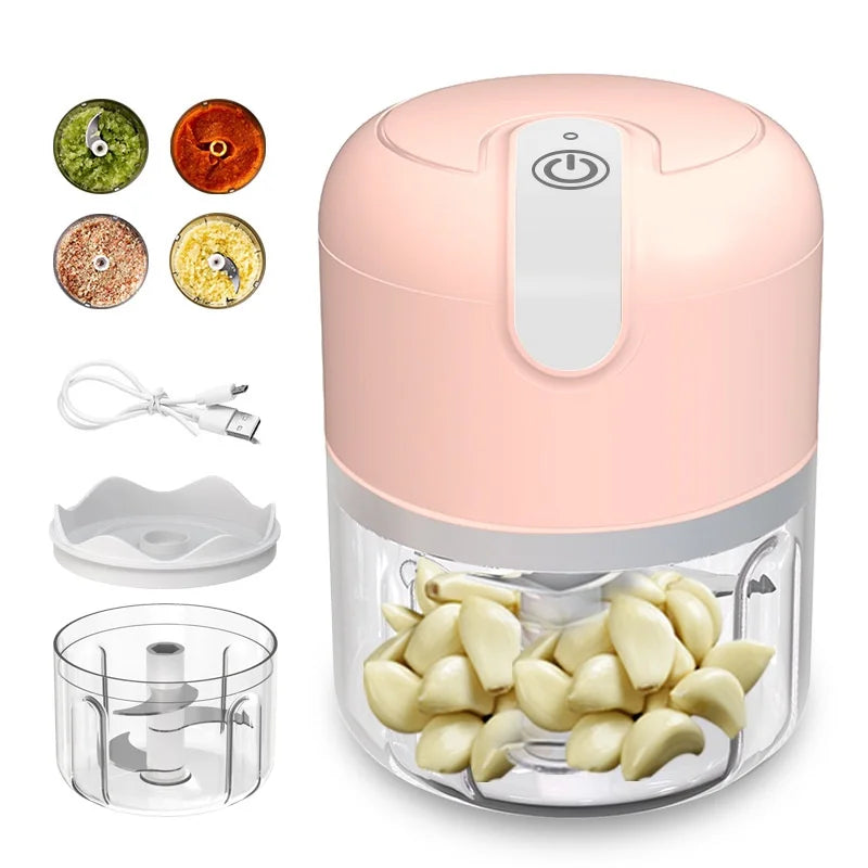 Mini Processador Triturador Elétrico 3 Laminas