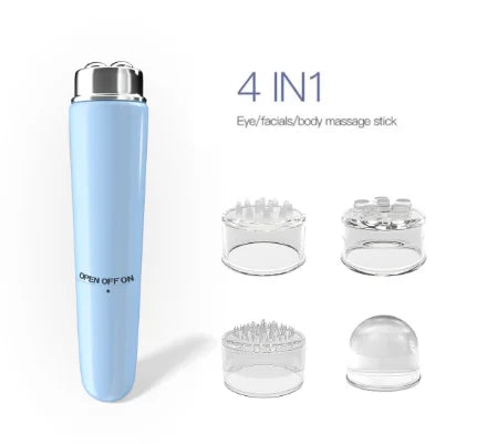 Massageador Facial Elétrico 4 em 1 Relaxamento de Pele