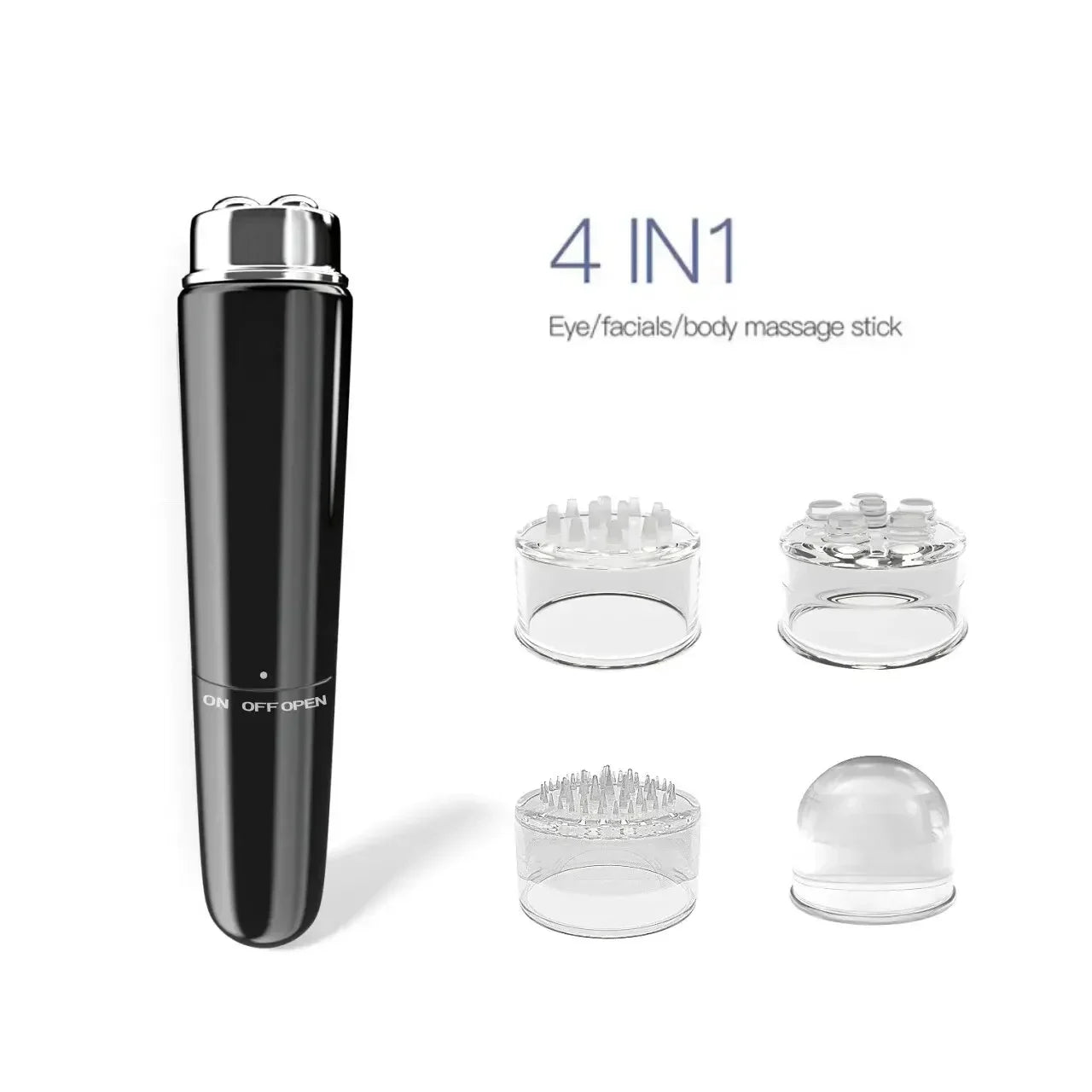 Massageador Facial Elétrico 4 em 1 Relaxamento de Pele