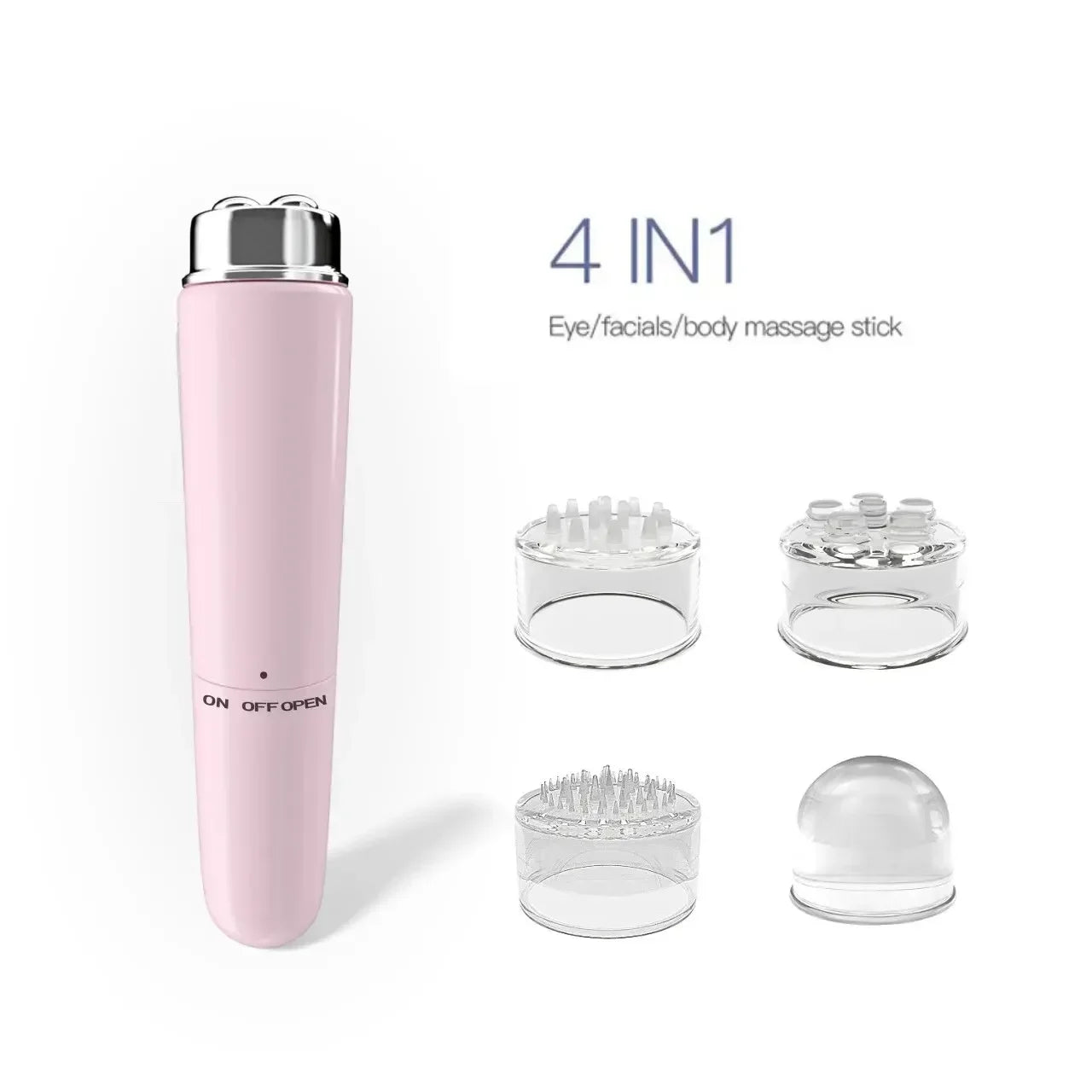 Massageador Facial Elétrico 4 em 1 Relaxamento de Pele