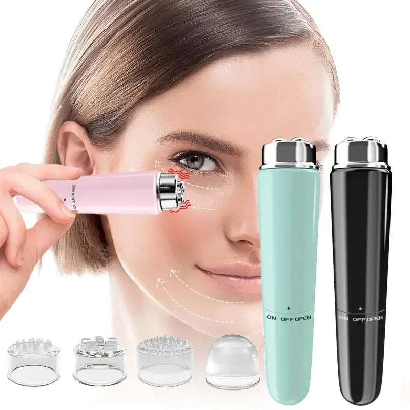 Massageador Facial Elétrico 4 em 1 Relaxamento de Pele