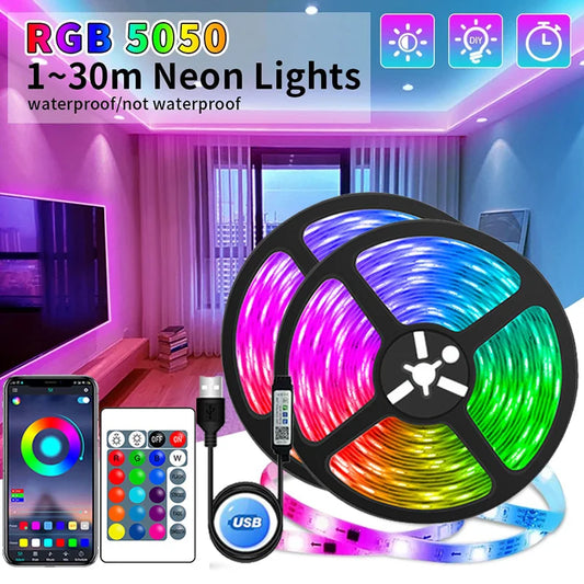 Fita LED RGB 5050 com Controle
