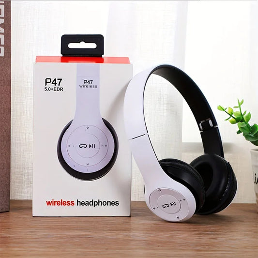 Fone de ouvido estéreo P47 5.0 Bluetooth