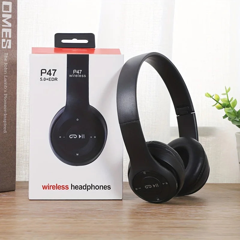 Fone de ouvido estéreo P47 5.0 Bluetooth