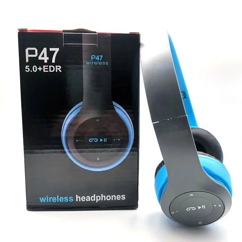Fone de ouvido estéreo P47 5.0 Bluetooth