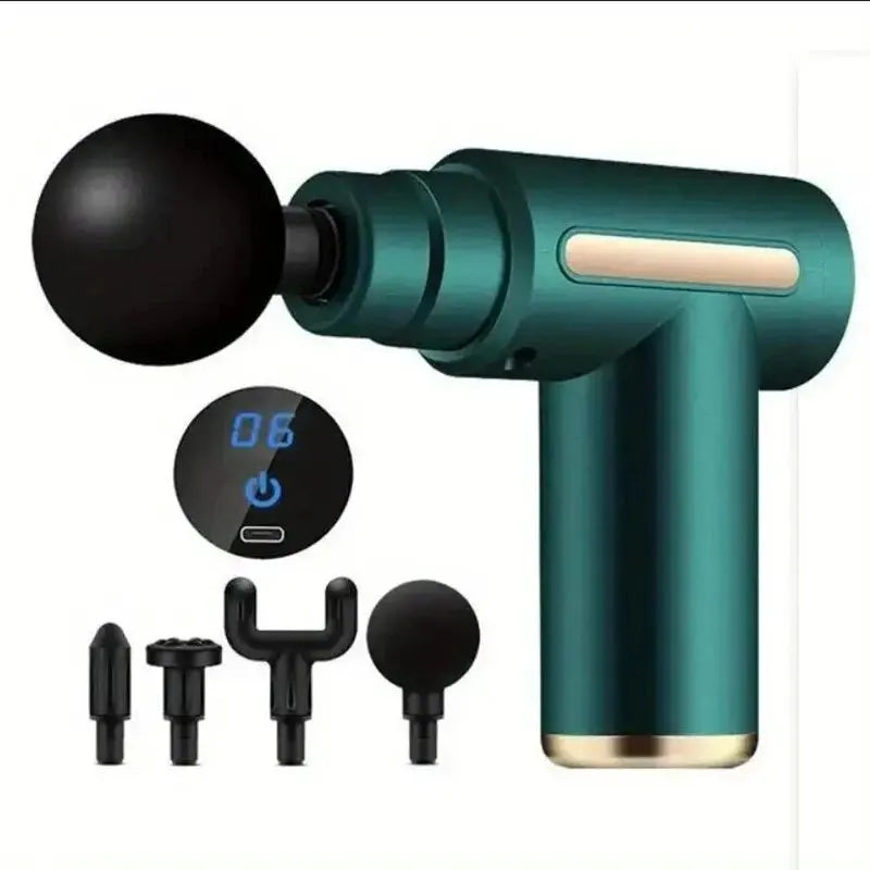 Mini pistola de massagem muscular portátil, massageador corporal profundo,vibrador corporal