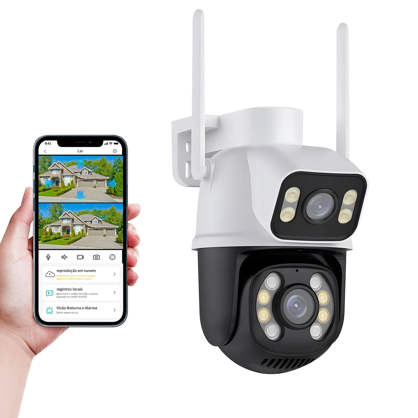 âmera de Vigilância IP66 Wi-Fi – Segurança e Resistência em Qualquer Clima