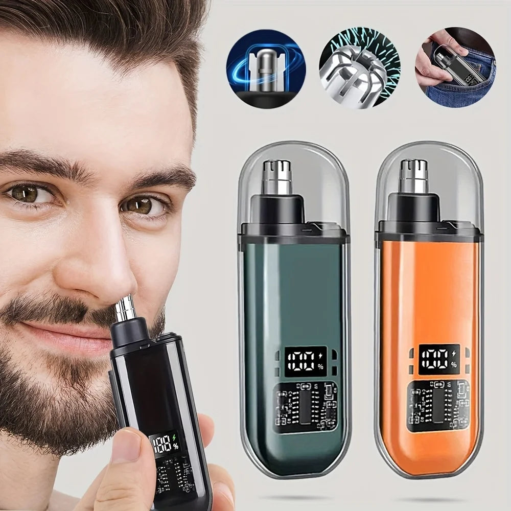 Aparador de Pelos do Nariz e Orelhas Recarregável USB