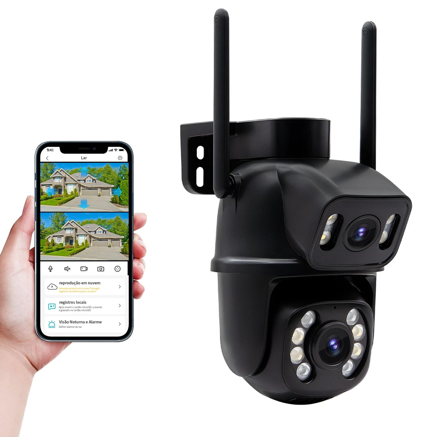 âmera de Vigilância IP66 Wi-Fi – Segurança e Resistência em Qualquer Clima
