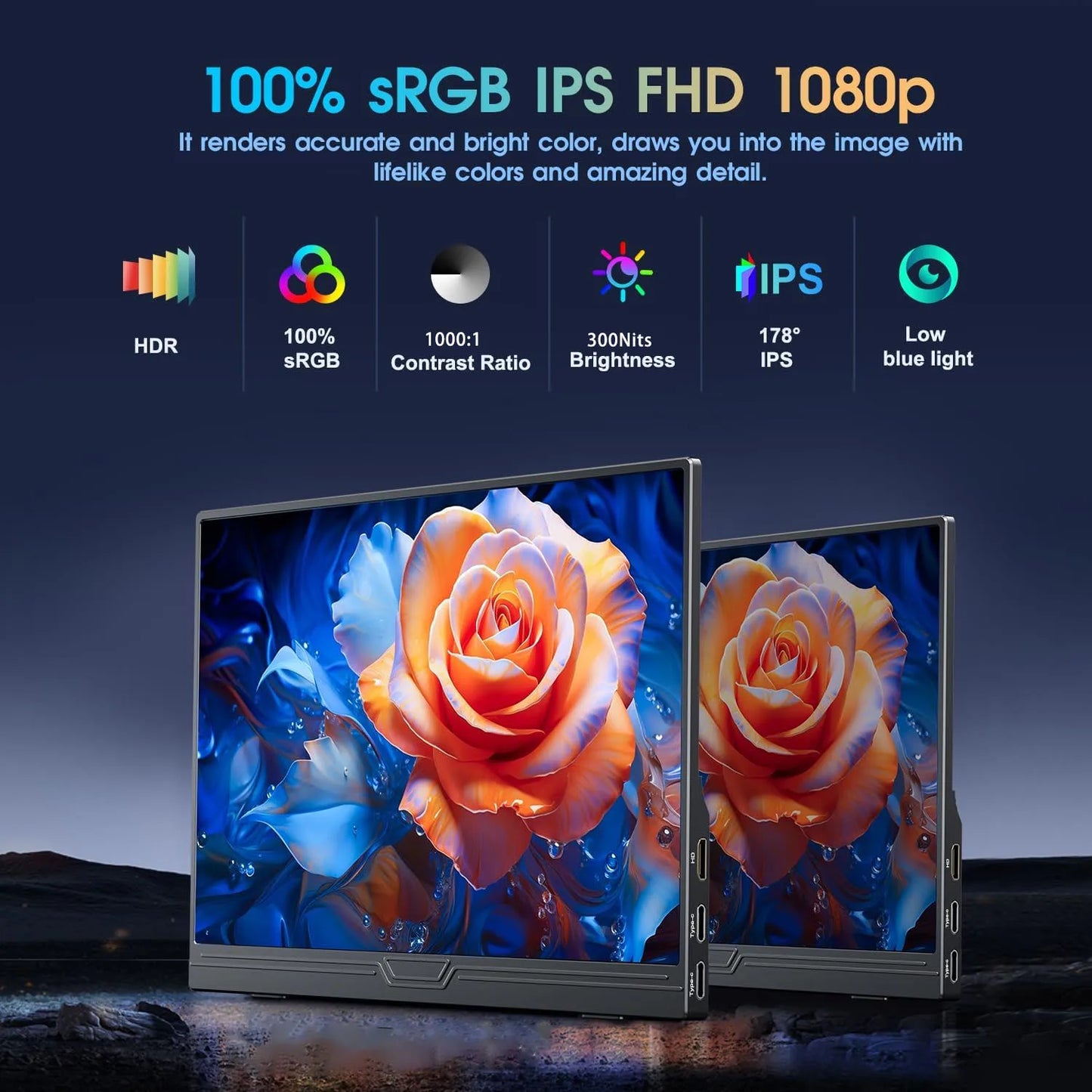 Monitor Portátil 15.6” Full HD