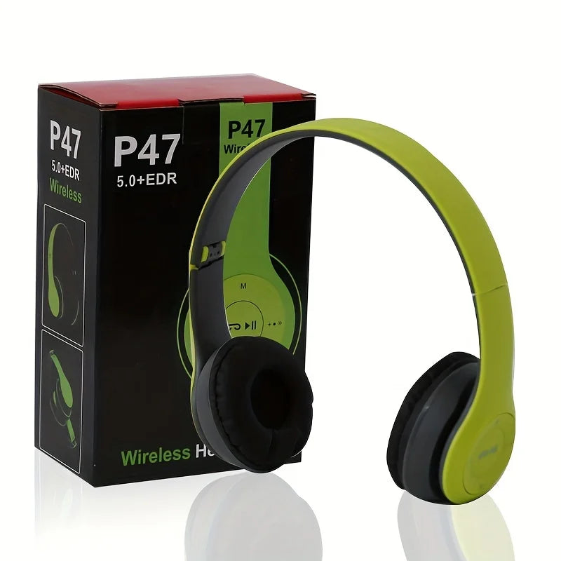 Fone de ouvido estéreo P47 5.0 Bluetooth