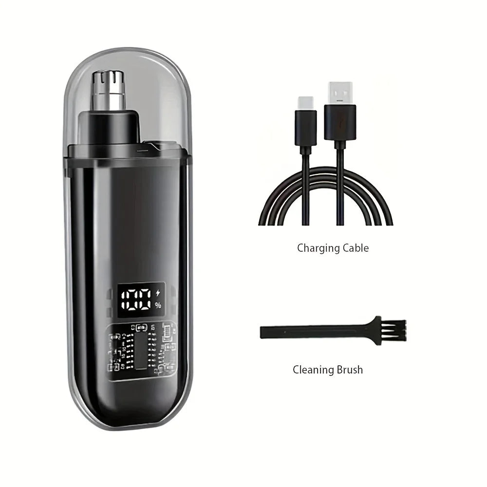 Aparador de Pelos do Nariz e Orelhas Recarregável USB