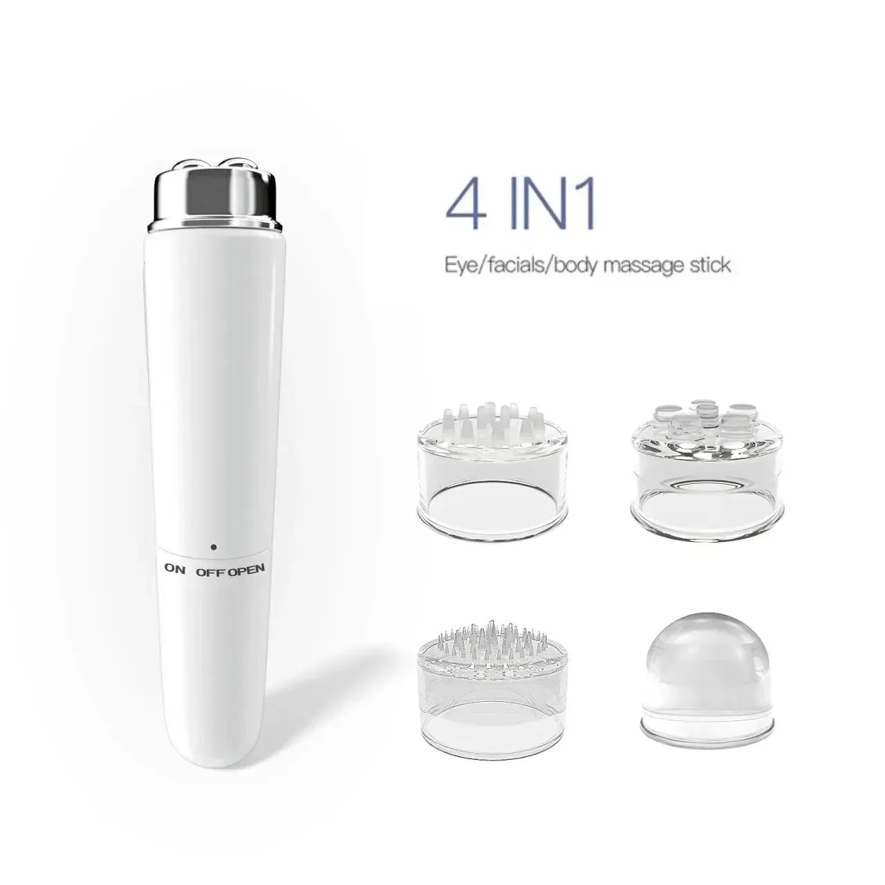 Massageador Facial Elétrico 4 em 1 Relaxamento de Pele